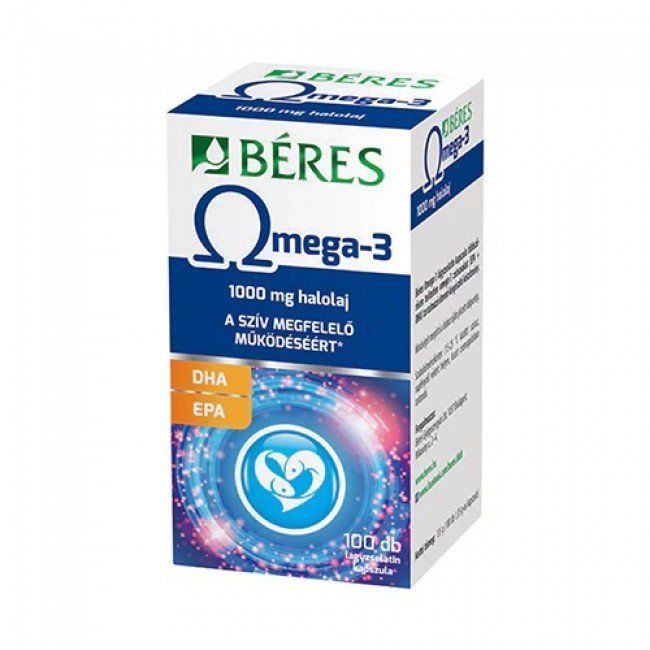 Béres vitamintár omega-3 lágyzselatin kapszula 100db