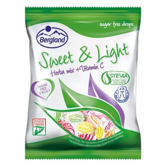 Bergland sweet&light herbamix cukormentes cukorka 60g