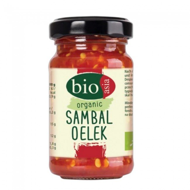 Bioasia bio sambal oelek, chilli relish 110g
