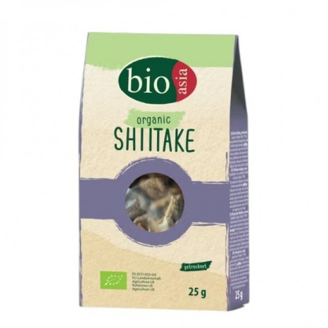 Bioasia bio szárított shiitake gomba 25g