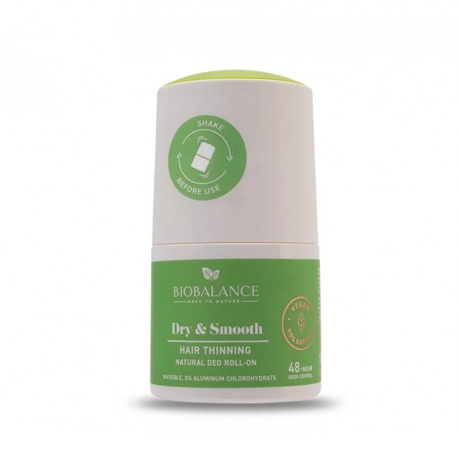 Biobalance dry&smooth 48h golyós dezodor szőrnövekedést lassító hatással 50ml