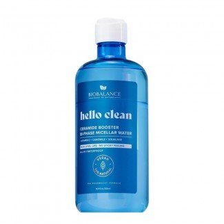 Biobalance hello clean ceramide booster kétfázisú micellás víz ceramiddal minden bőrtípusra 500ml