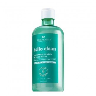 Biobalance hello clean tisztító micellás víz niacinamiddal zsíros és aknéra hajlamos bőrre 500ml