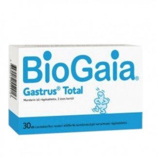Biogaia gastrus total rágótabletta mandarin ízű 30db