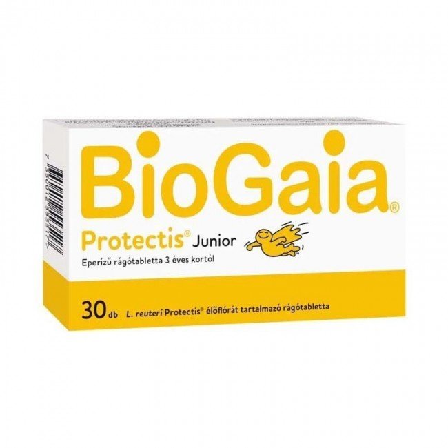 Biogaia protectis junior rágótabletta eper ízű 30db