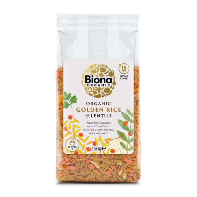 Biona bio arany rizs és lencse 250g