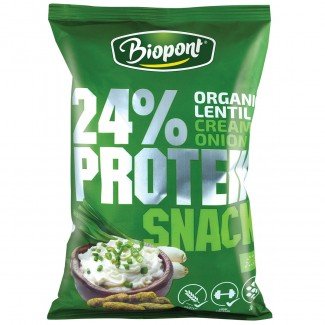 Biopont bio gluténmentes joghurtos-hagymás snack 50g