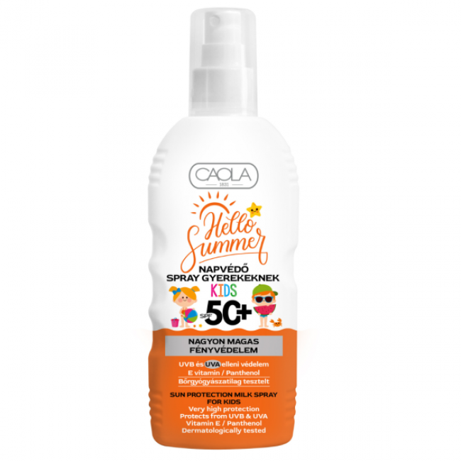 Caola hello summer napvédő spray for kids spf50+ 200ml