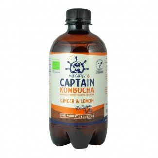 Captain bio kombucha élőflórás ital gyömbér-citrom 400ml