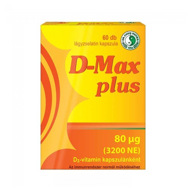 Dr.chen d-max plus d3-vitamin 3200ne kapszula 60db