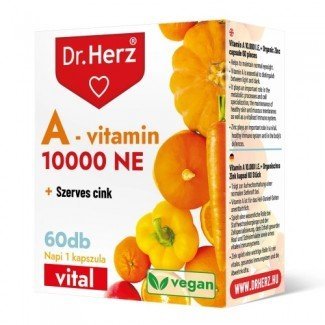 Dr.herz a-vitamin 10000NE+szerves cink kapszula 60db