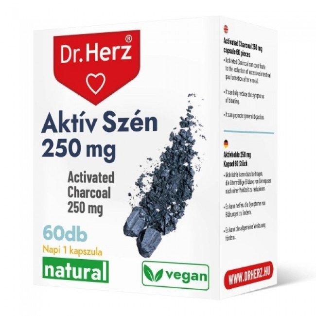 Dr.Herz aktív szén 250mg 60db