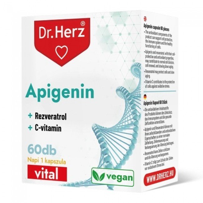 Dr.Herz apigenin + rezveratrol + c-vitamin kapszula 60db