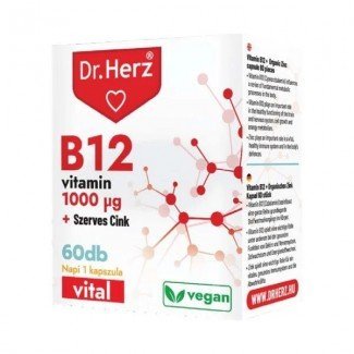 Dr.Herz b-vitamin+szerves cink kapszula 60db