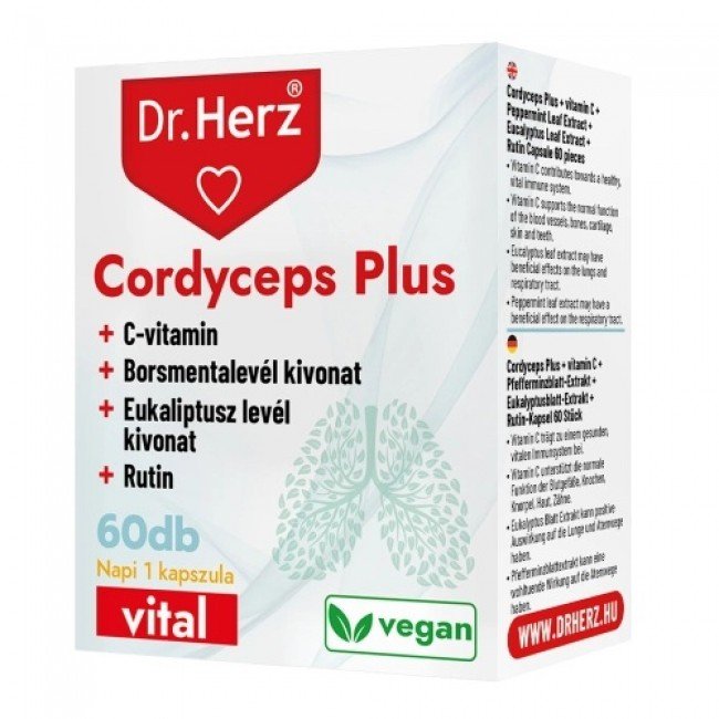 Dr.herz cordyceps plus+c-vitamin kapszula 60db