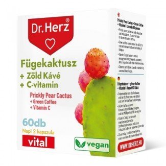 Dr.Herz fügekaktusz + zöldkávé + c-vitamin kapszula 60db