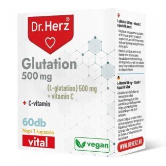 Dr.Herz glutation 500 mg + c-vitamin kapszula 60db