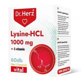 Dr.herz lysine-hcl+c-vitamin kapszula 60db