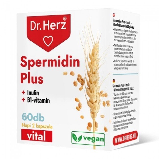 Dr.herz spermidin+b1-vitamin+szerves cink kapszula 60db