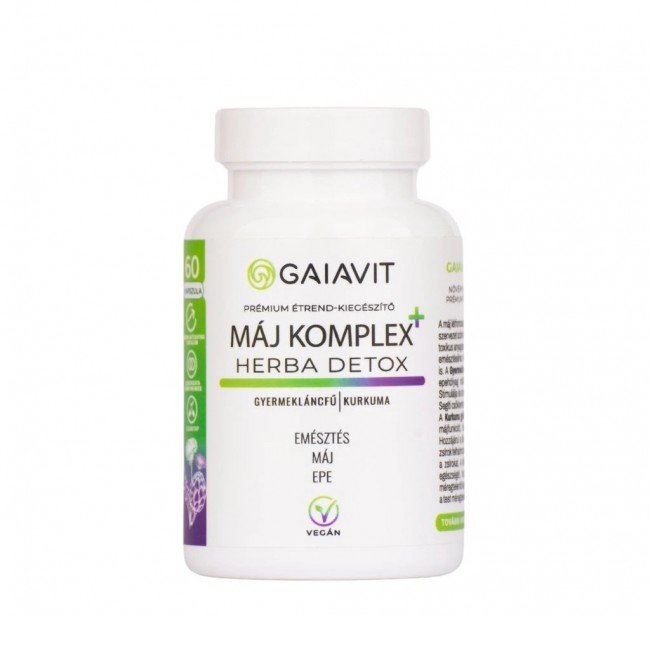 Gaiavit máj komplex herba detox kapszula 60db