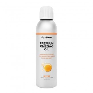 GymBeam Premium Omega-3 citrusos ízesítésű folyékony halolaj 250ml