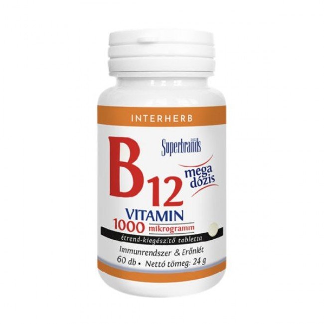 Interherb b12-vitamin 1000 mcg/tabletta 60db Interherb b12-vitamin 1000 mcg/tabletta 60db