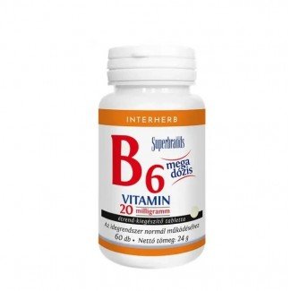 Interherb b6-vitamin 20 mg/tabletta 60db Interherb b6-vitamin 20 mg/tabletta 60db
