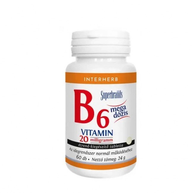 Interherb b6-vitamin 20 mg/tabletta 60db Interherb b6-vitamin 20 mg/tabletta 60db