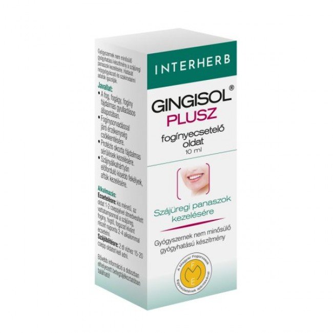 Interherb gingisol plusz fogínyecsetelő oldat 10ml Interherb gingisol plusz fogínyecsetelő oldat 10ml