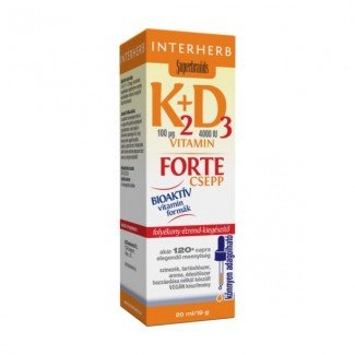 Interherb k2+ d3 vitamin forte csepp 20ml Interherb k2+ d3 vitamin forte csepp 20ml