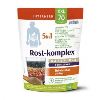 Interherb xxl 70 adag rost-komplex 5in1 porkeverék natúr 350g Interherb xxl 70 adag rost-komplex 5in1 porkeverék natúr 350g