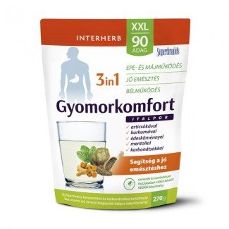 Interherb xxl 90 adag gyomorkomfort 3in1 borsmenta ízű italpor 270g Interherb xxl 90 adag gyomorkomfort 3in1 borsmenta ízű italpor 270g