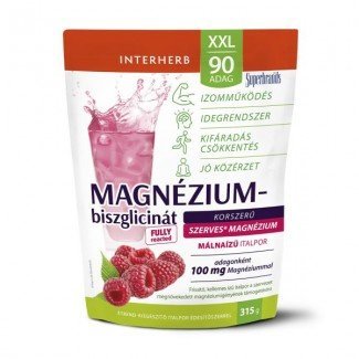 Interherb xxl 90 adag magnézium-biszglicinát italpor málna ízű 315g