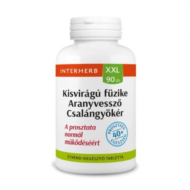 Interherb xxl kisvirágú füzike&aranyvessző&csalángyökér kapszula 90db Interherb xxl kisvirágú füzike&aranyvessző&csalángyökér kapszula 90db