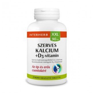 Interherb xxl szerves kalcium+d3-vitamin tabletta 90db Interherb xxl szerves kalcium+d3-vitamin tabletta 90db