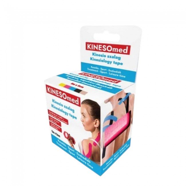 Kinesomed kinesio szalag 5 m x 5 cm rózsaszín