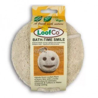 Loofco luffa szivacs smile alakú fürdéshez 2db