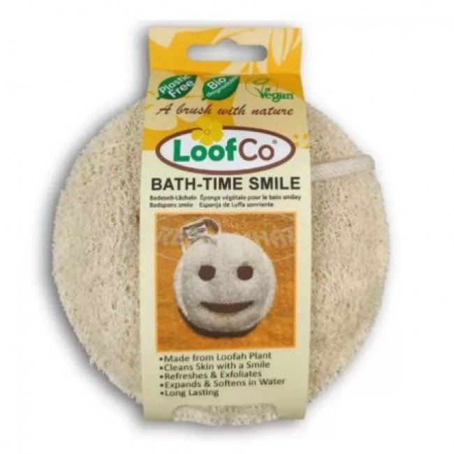 Loofco luffa szivacs smile alakú fürdéshez 2db
