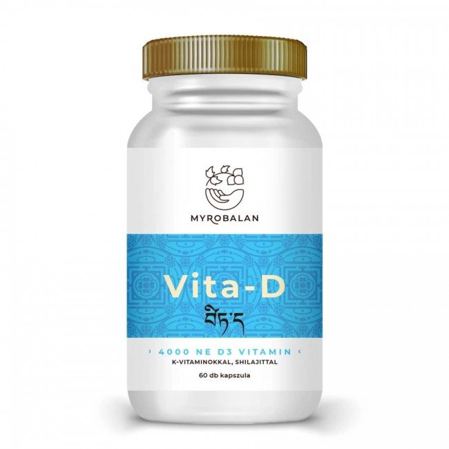 Myrobalan Vita-D D3 vitamin+K1+K2+Shilajit 60 db