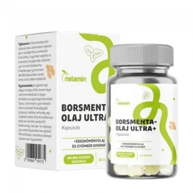 Netamin borsmentaolaj ultra+ kapszula 60db