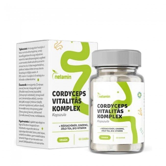 Netamin cordyceps vitalitás komplex kapszula 60db
