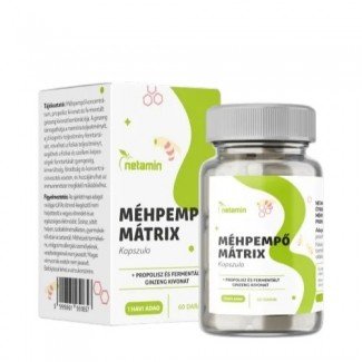 Netamin méhpempő mátrix kapszula+propolisz és fermentált ginzeng kapszula 60db