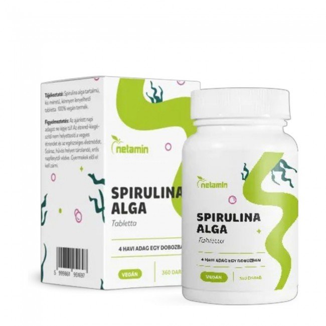 Netamin spirulina alga tabletta 360db
