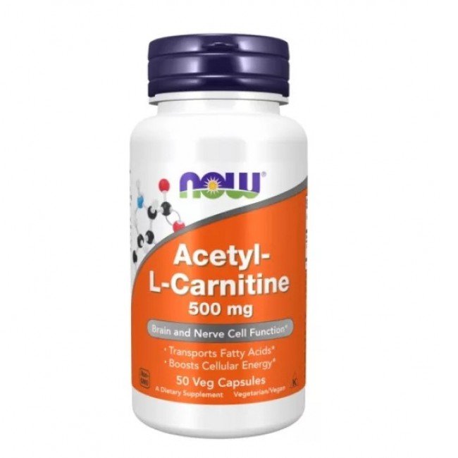 Now Acetyl L- Carnitine 500 mg 50 db Now Acetyl L- Carnitine 500 mg 50 db