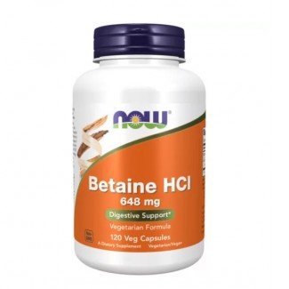 Now Betain HCI 648 mg 120 db Now Betain HCI 648 mg 120 db