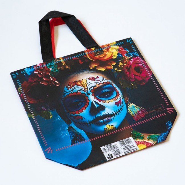 Ökotáska La Catrina - kék 1db Ökotáska La Catrina - kék 1db