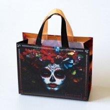 Ökotáska La Catrina - sárga 1db Ökotáska La Catrina - sárga 1db