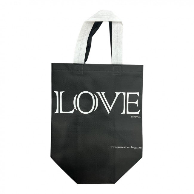 Ökotáska love fekete-fehér 1db Ökotáska love fekete-fehér 1db