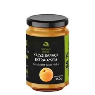 Premium Natura csökkentett energia tartalmú extra dzsem édesítőszerekkel kajszibarack 350g