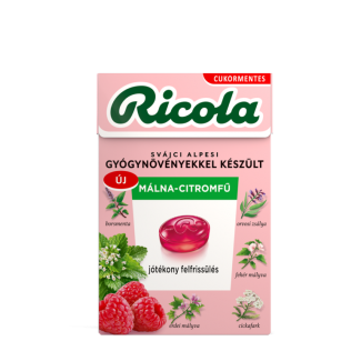 Ricola cukor málna-citromfű 40g